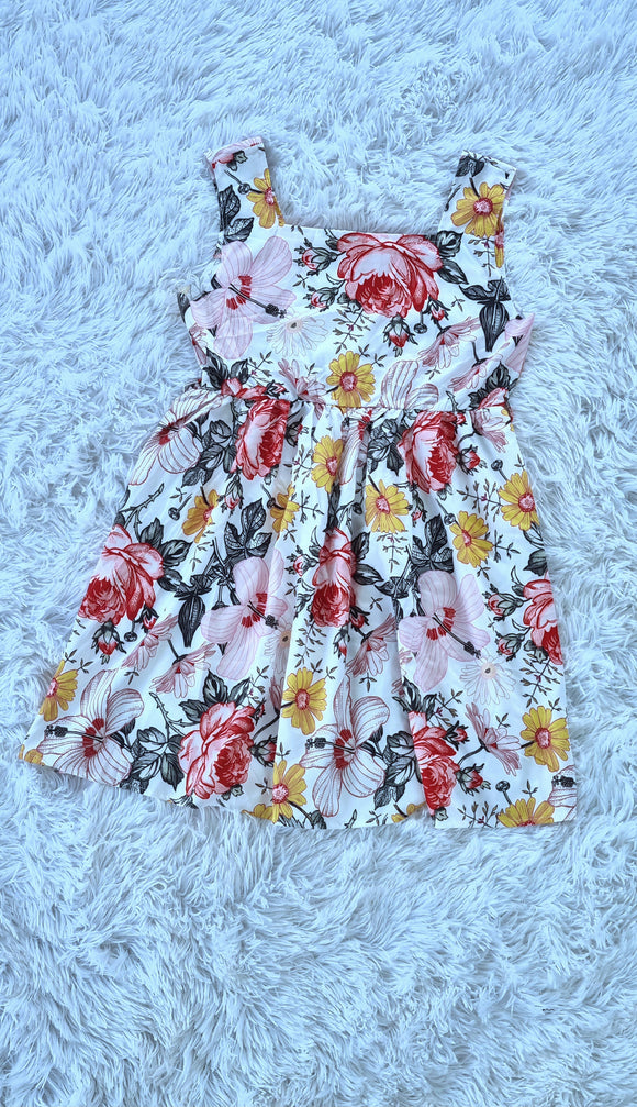 Timeless Kids Short Sleeve Flowery Dress