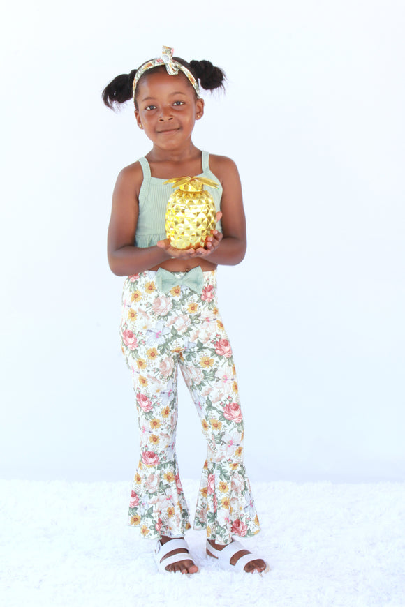 Timeless Toddler Three Piece Flowery Summer Sets