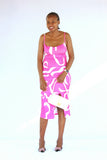 Timeless Women Sphaghetti Strap Split Thigh Cami Dress