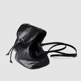 Zr home bag 2020 new Backpack Black Flip soft women's bag fashion versatile Lingge large capacity Backpack