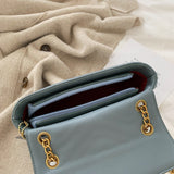 Texture small bag women's 2020 new Korean fashion leisure One Shoulder Messenger lock chain small square bag