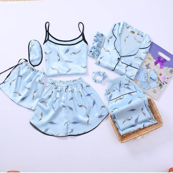 8 Piece Floral Pajama Set - Wholesale
