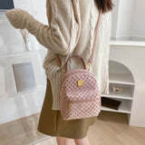 Women's Bag 2021 Autumn New Fashion Backpack Dot Small Schoolbag Korean Printed Messenger Bag