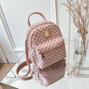 Women's Bag 2021 Autumn New Fashion Backpack Dot Small Schoolbag Korean Printed Messenger Bag