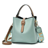Women's New Fashion High-capacity Broadband Messenger Shoulder Bucket Bag